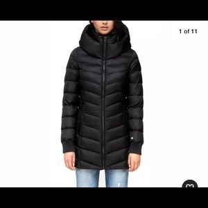 NWT Soia & Kyo Alanis black down coat, size M